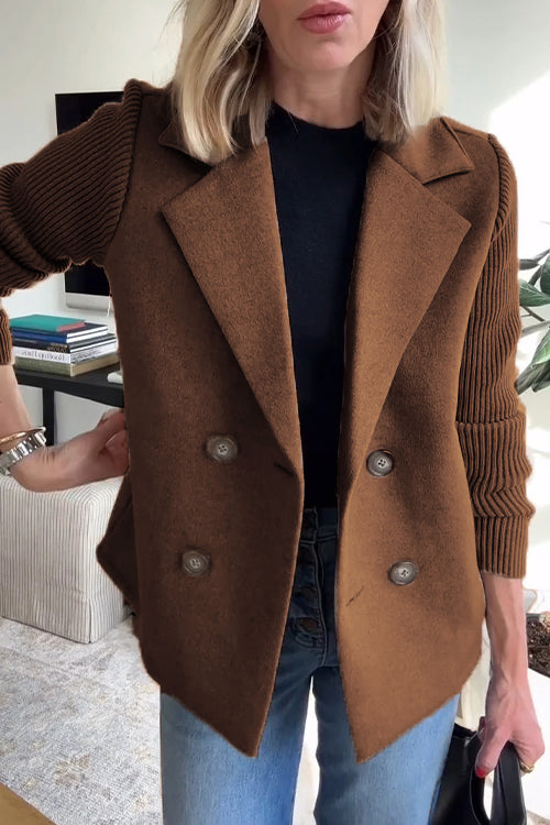 Aimie – Knit Sleeve Women’s Chic Blazer