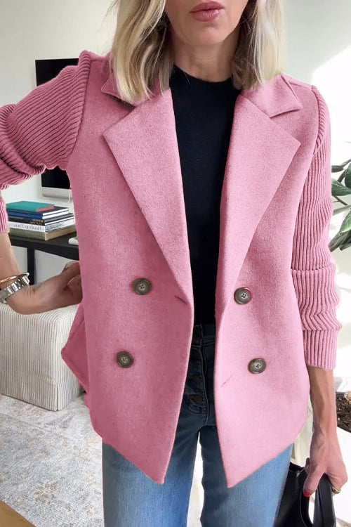 Aimie – Knit Sleeve Women’s Chic Blazer