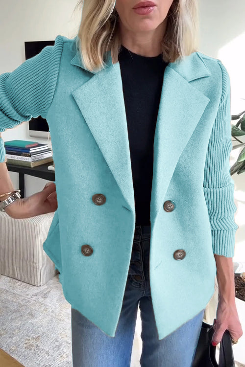 Aimie – Knit Sleeve Women’s Chic Blazer