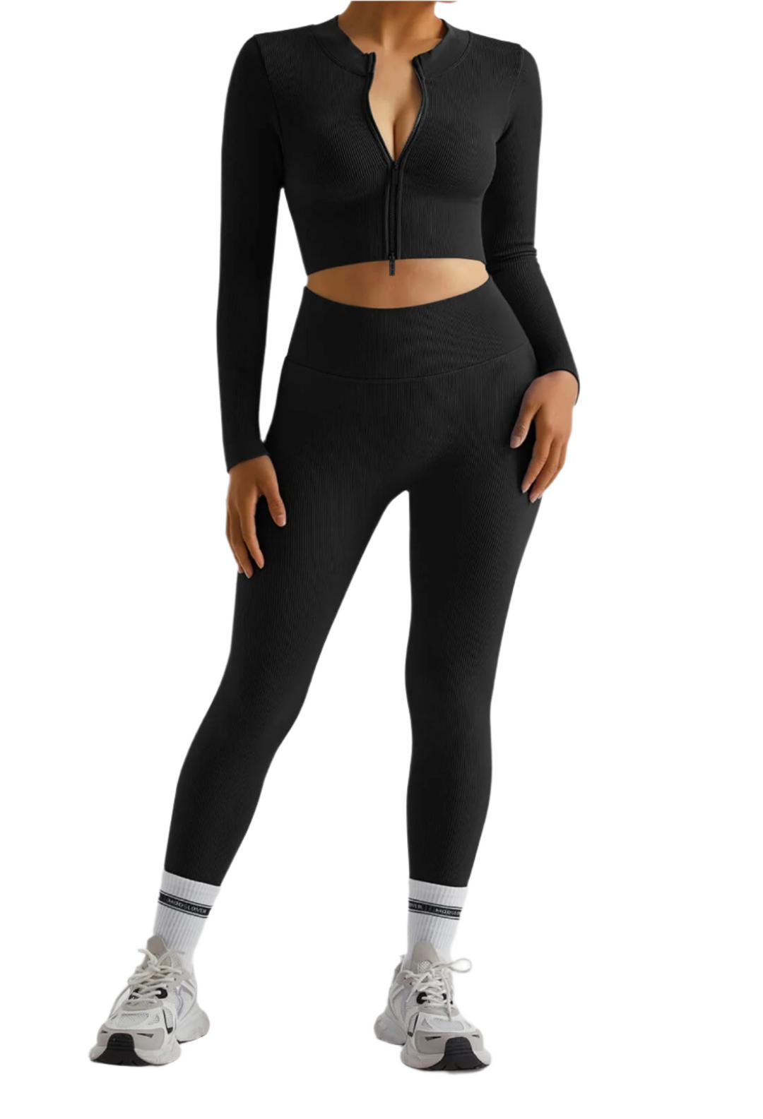 Ayanna – SculptFit Women’s Zipper Workout Set