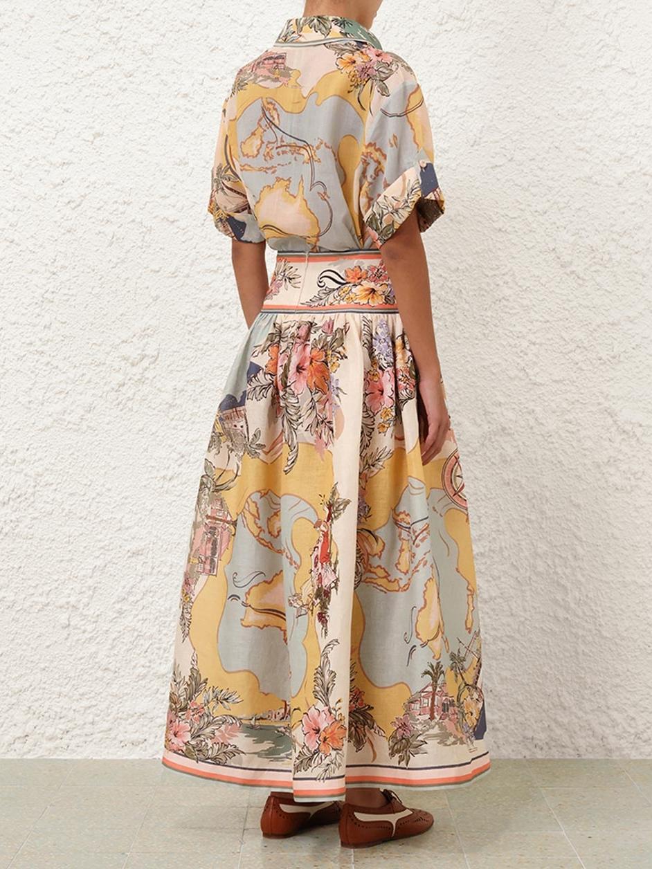 Lucy – Vintage-Inspired Women’s A-Line Skirt & Top Set