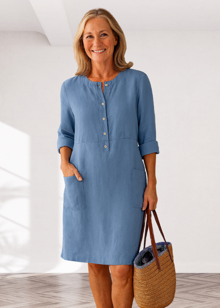 Beverly – Relaxed-Fit Women’s Button Dress