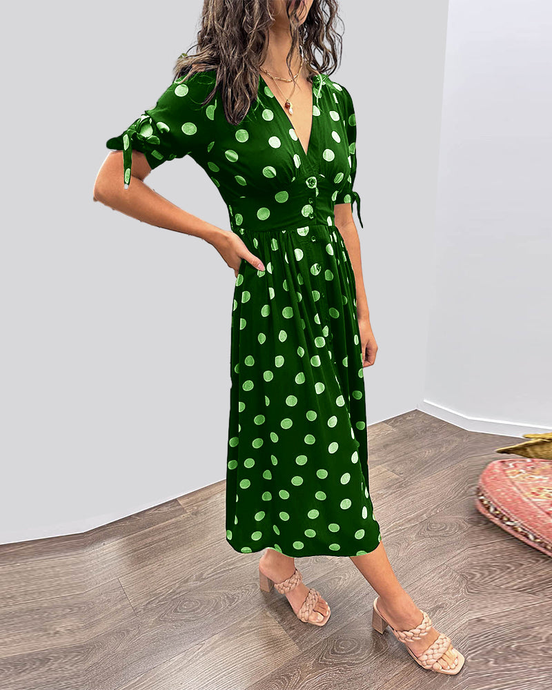 Gabie – Lightweight Women’s Polka Dot Dress