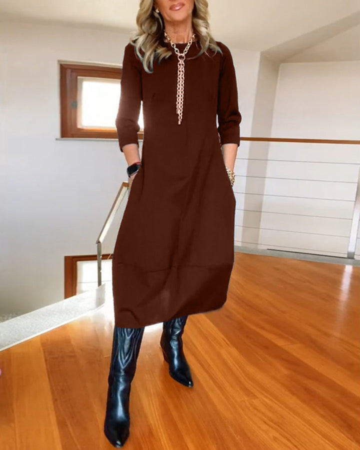 Julia – Elegant Long-Sleeve Women’s Dress