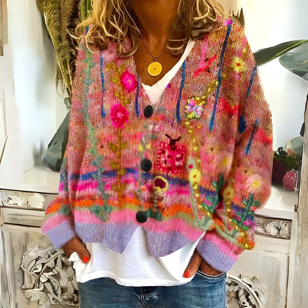 Ferlyn – Bohemian Women’s Floral Cardigan