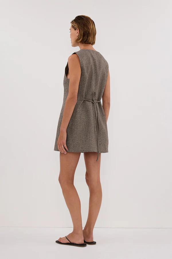 Brittany – Tailored Women’s Choc Tunic Vest Set