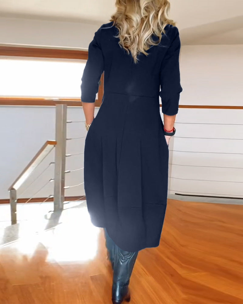 Julia – Elegant Long-Sleeve Women’s Dress
