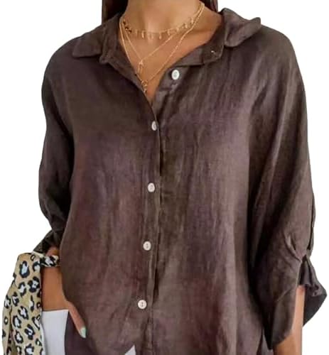 Elise – Women’s Linen Button-Down Shirt