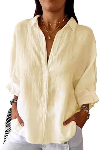 Elise – Women’s Linen Button-Down Shirt