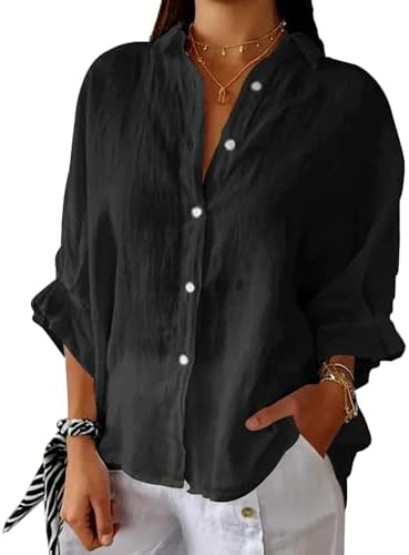 Elise – Women’s Linen Button-Down Shirt