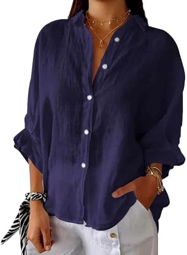 Elise – Women’s Linen Button-Down Shirt