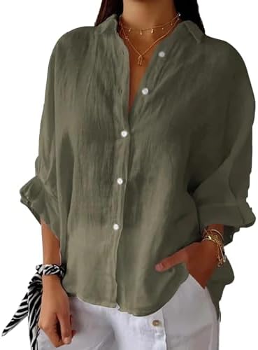 Elise – Women’s Linen Button-Down Shirt