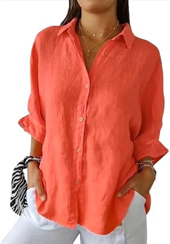Elise – Women’s Linen Button-Down Shirt