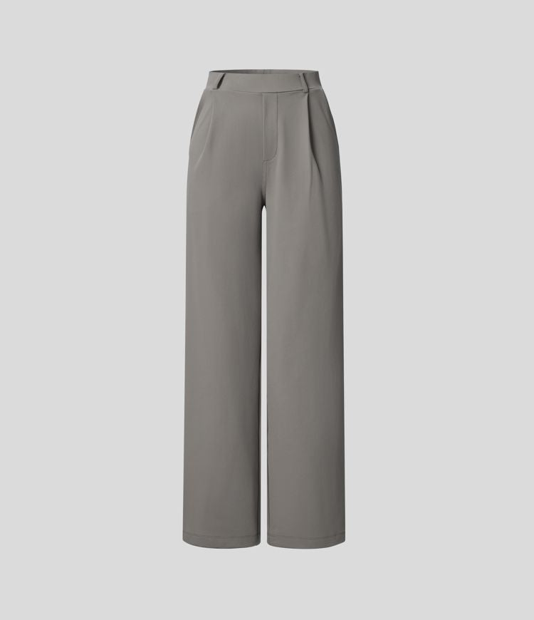 Ellie – High-Waist Women’s Tailored Trousers with Zip Pockets