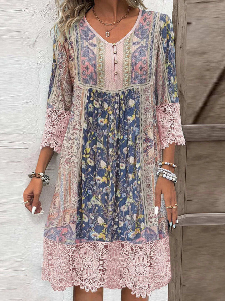 Kate – Bohemian Women’s Romantic Pattern Dress