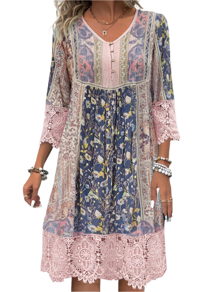 Kate – Bohemian Women’s Romantic Pattern Dress
