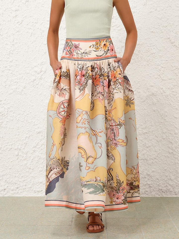 Lucy – Vintage-Inspired Women’s A-Line Skirt & Top Set