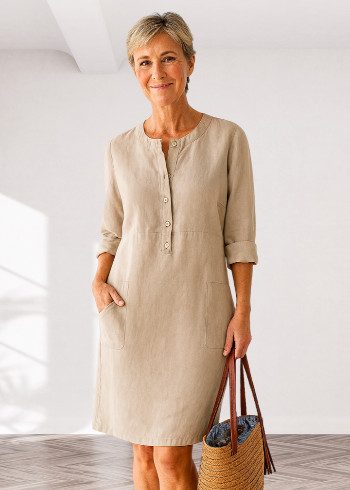 Beverly – Relaxed-Fit Women’s Button Dress
