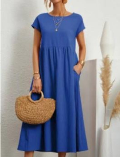 Camillia – Lightweight Soft Cotton Women’s Dress with Pockets