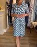 Graziella – Geometric Print Women’s V-Neck Dress