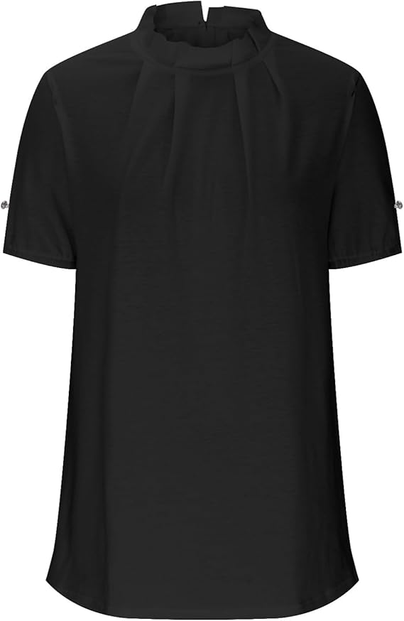 Valentina – Chic Women’s Off-Shoulder High Neck Top