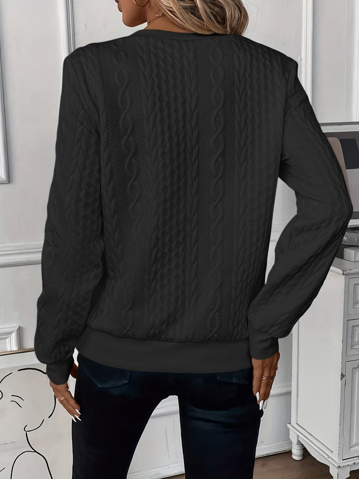 Kiesha – Cozy Zip-Up Women’s Cable Knit Sweater
