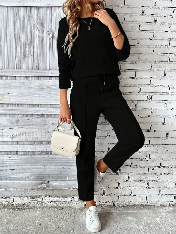 Gretchen – Women’s Cotton-Blend Two-Piece Loungewear Set