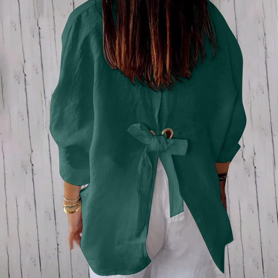 Elise – Women’s Linen Button-Down Shirt