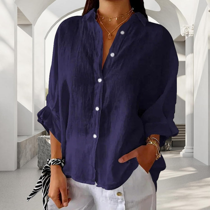Elise – Women’s Linen Button-Down Shirt