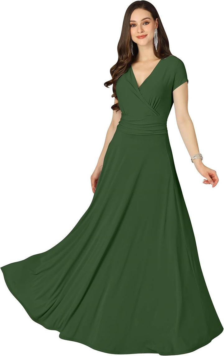 Maude – Quick-Dry Women’s V-Neck Midi Dress