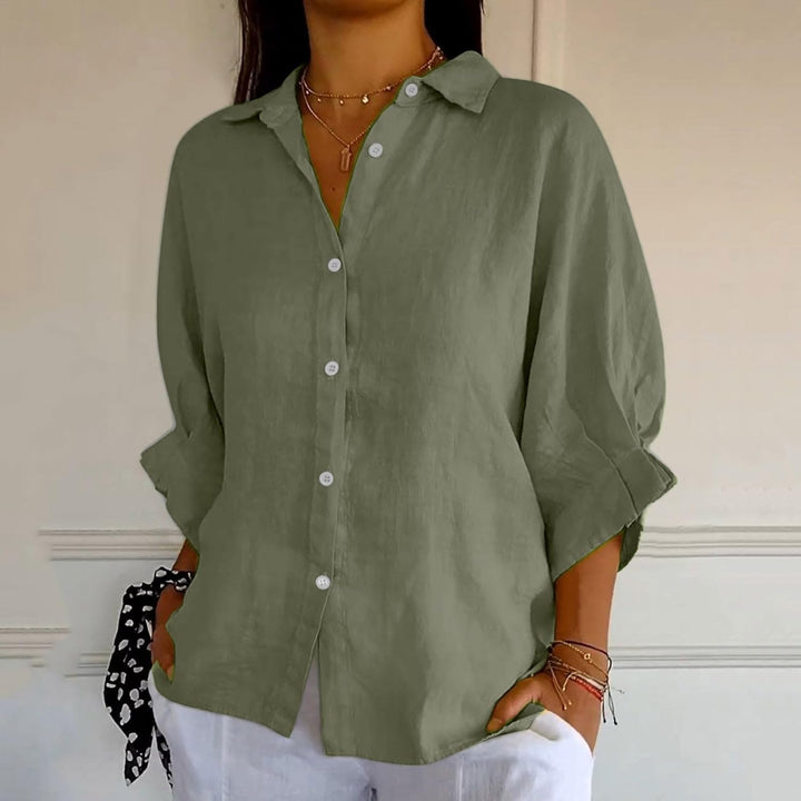 Elise – Women’s Linen Button-Down Shirt