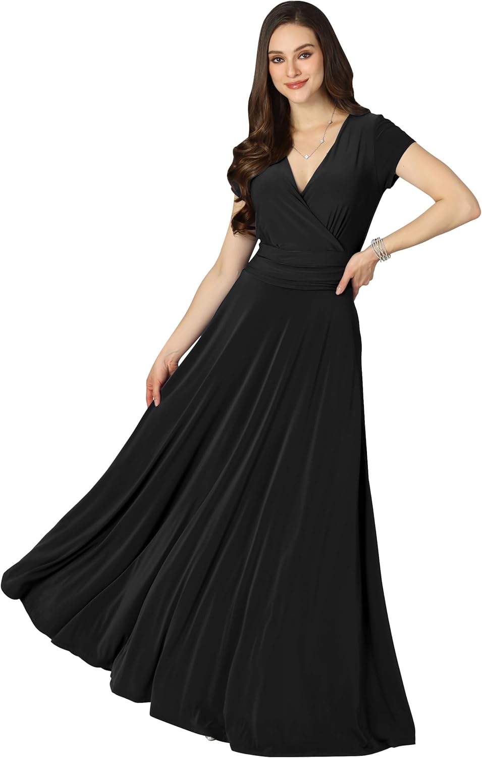 Maude – Quick-Dry Women’s V-Neck Midi Dress