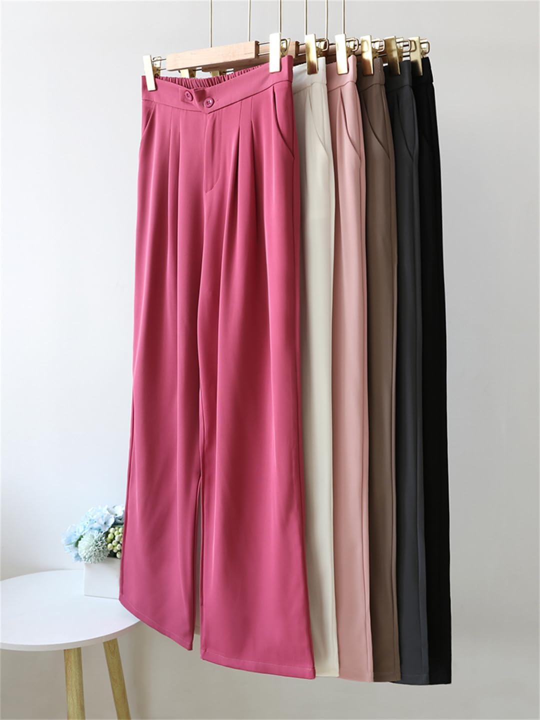 Rosalie – Women’s High-Waist Wide Leg Trousers