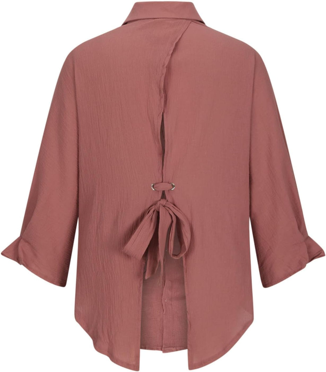 Elise – Women’s Linen Button-Down Shirt