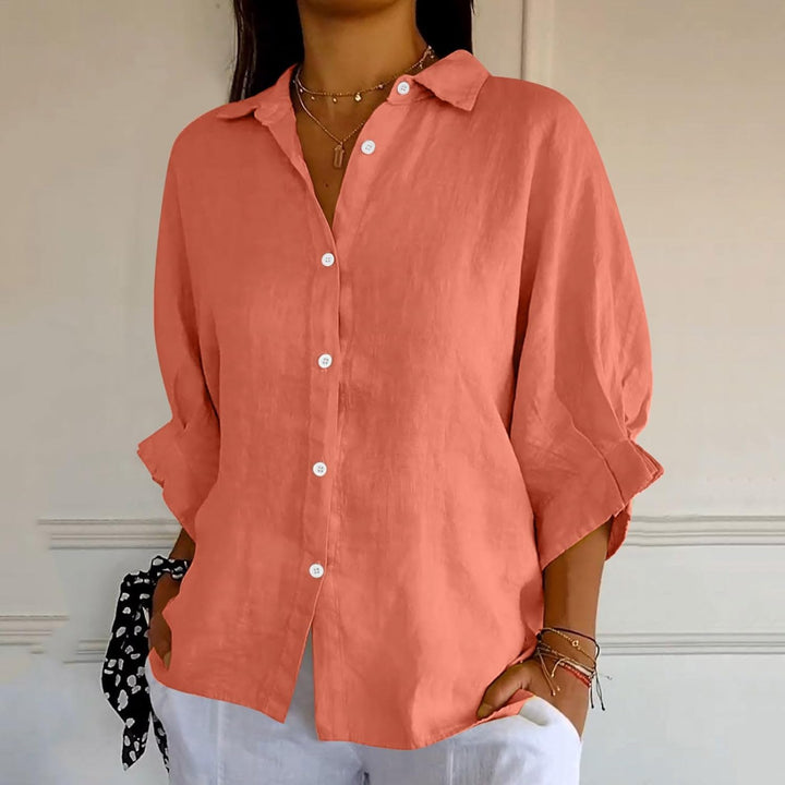 Elise – Women’s Linen Button-Down Shirt