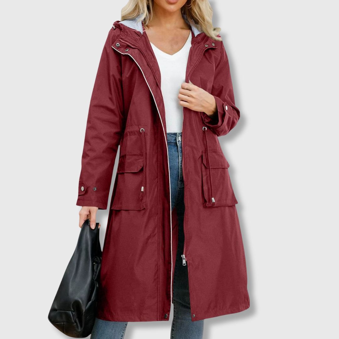 Clara – Lightweight Women’s Water-Repellent Trench Coat