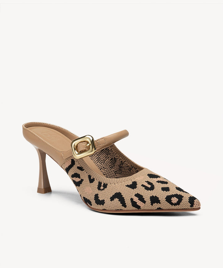 Julie – Sleek Pointed Toe Women’s Heeled Mules