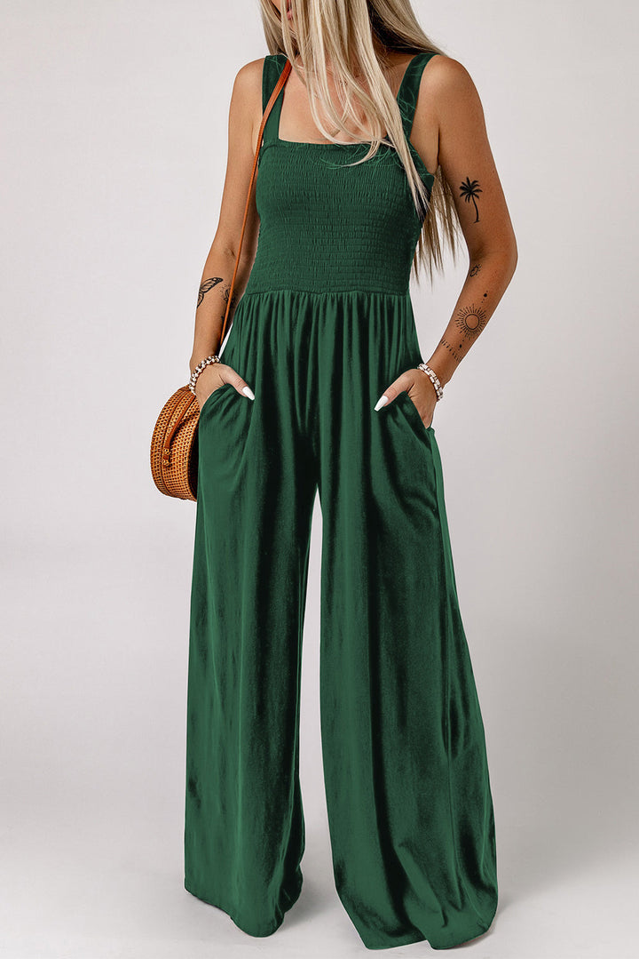 Arah – Women’s Shirred Wide-Leg Jumpsuit