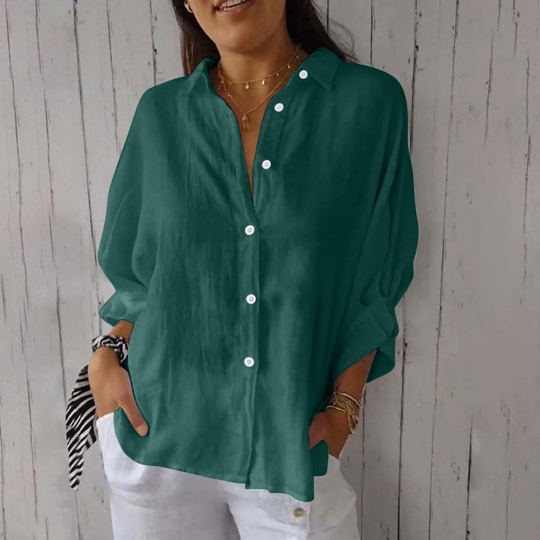 Elise – Women’s Linen Button-Down Shirt
