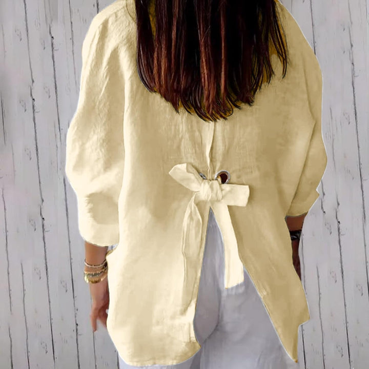 Elise – Women’s Linen Button-Down Shirt