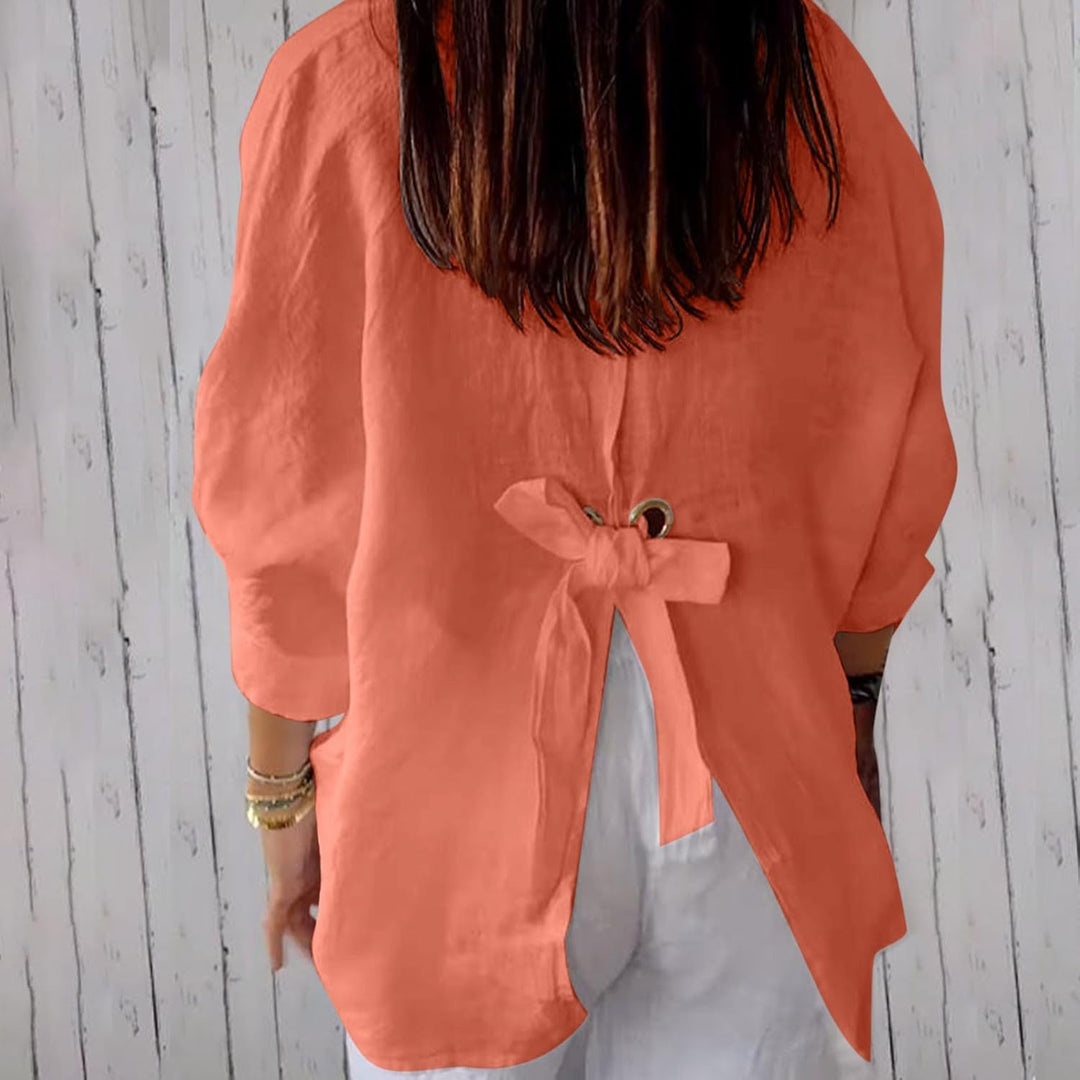 Elise – Women’s Linen Button-Down Shirt