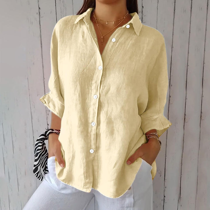 Elise – Women’s Linen Button-Down Shirt
