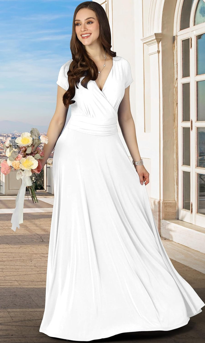 Maude – Quick-Dry Women’s V-Neck Midi Dress