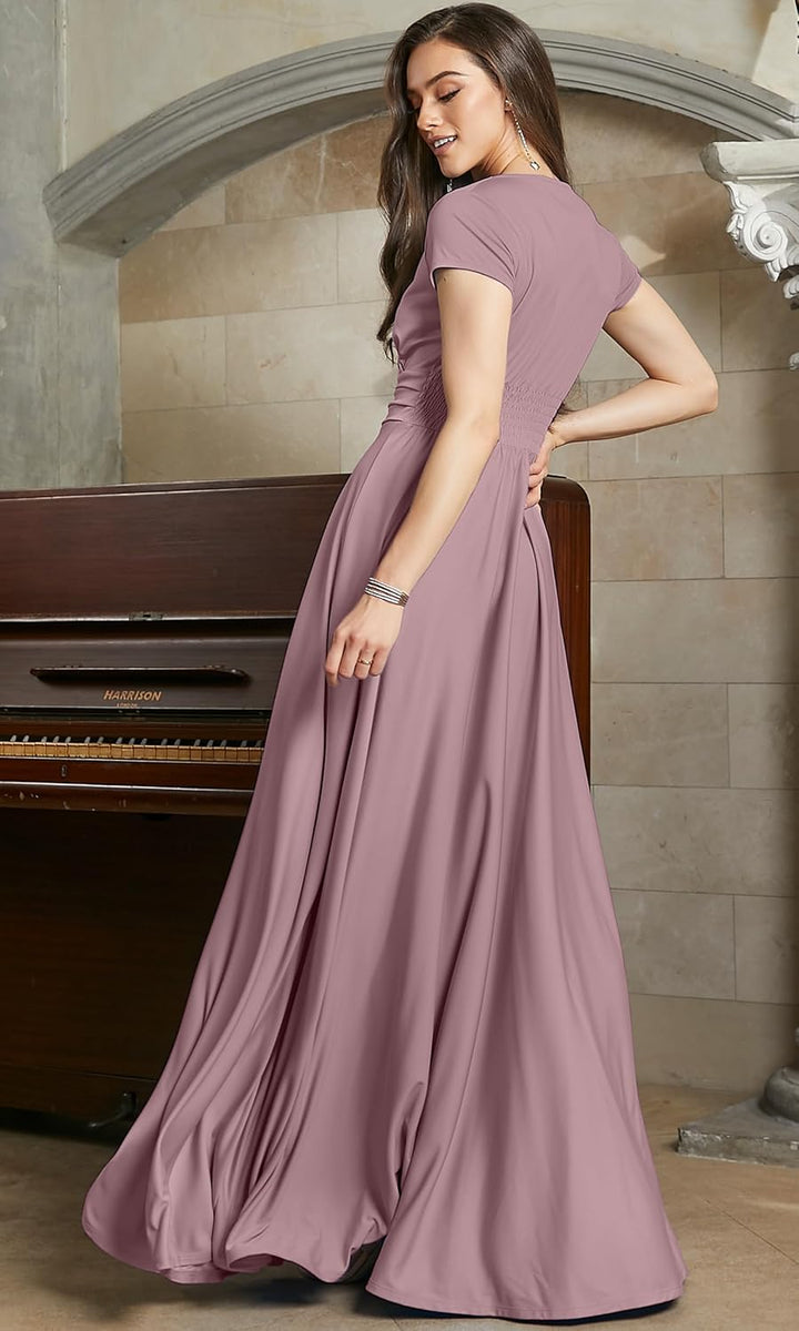 Maude – Quick-Dry Women’s V-Neck Midi Dress