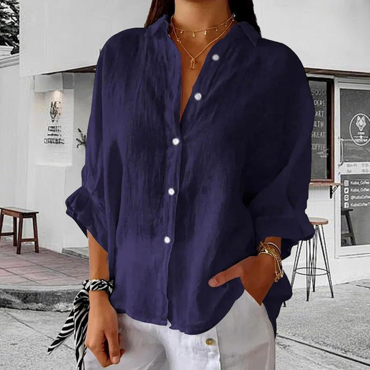 Elise – Women’s Linen Button-Down Shirt