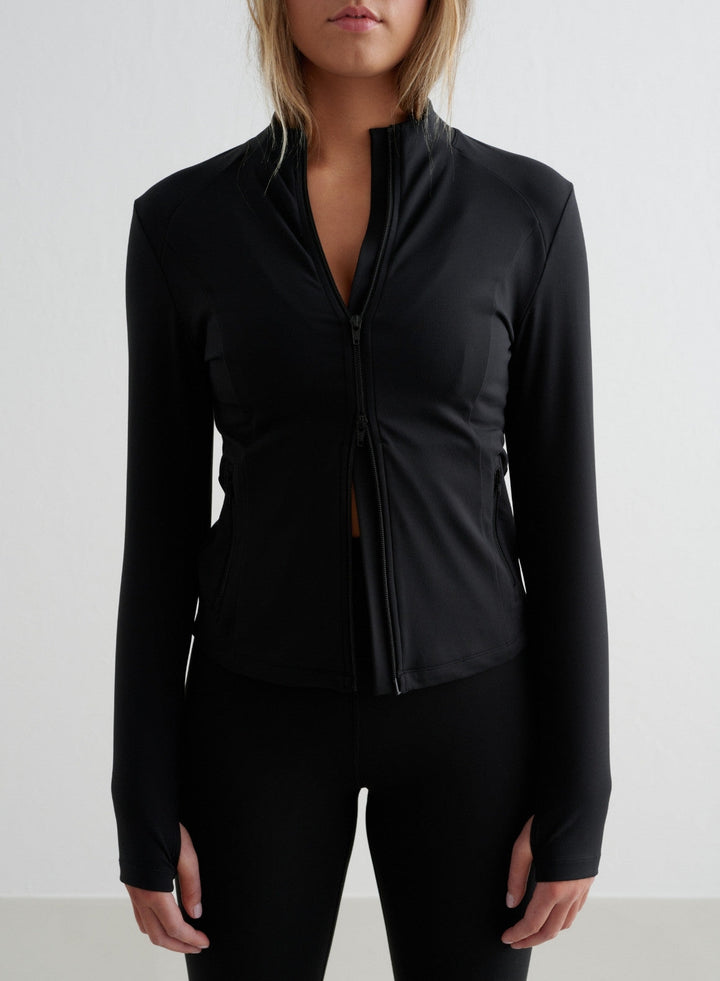 Ellie – Women’s Black Sense Zip Jacket