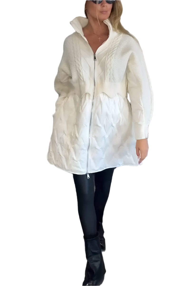 Carla – Hybrid Knit Women’s Quilted Jacket