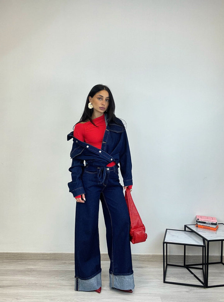 Gianna – Vintage-Inspired Women’s Denim Jacket & Jeans Set
