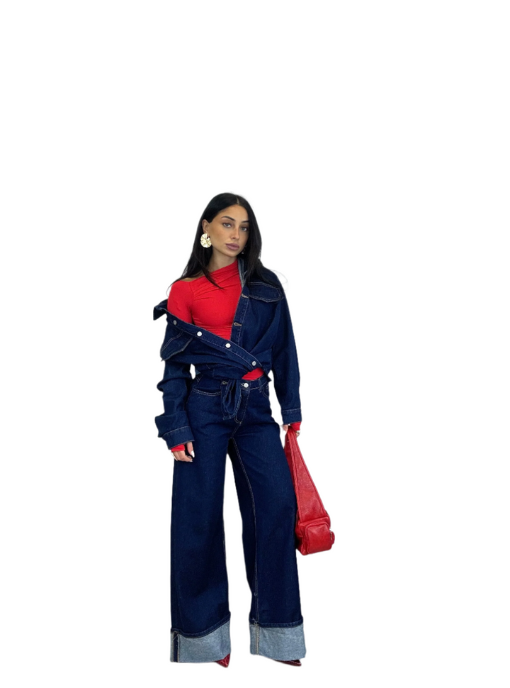 Gianna – Vintage-Inspired Women’s Denim Jacket & Jeans Set