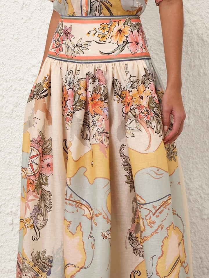 Lucy – Vintage-Inspired Women’s A-Line Skirt & Top Set